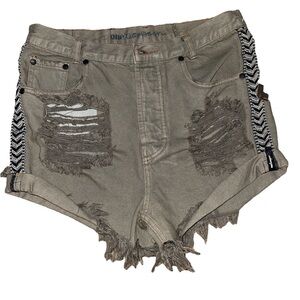 One Teaspoon Outlaws Distressed Women Shorts